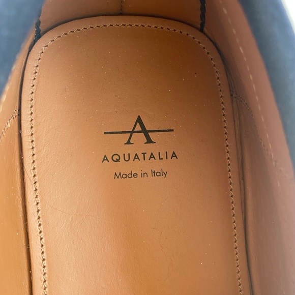 Aquatalia waterproof blue loafers - Picture 5 of 5